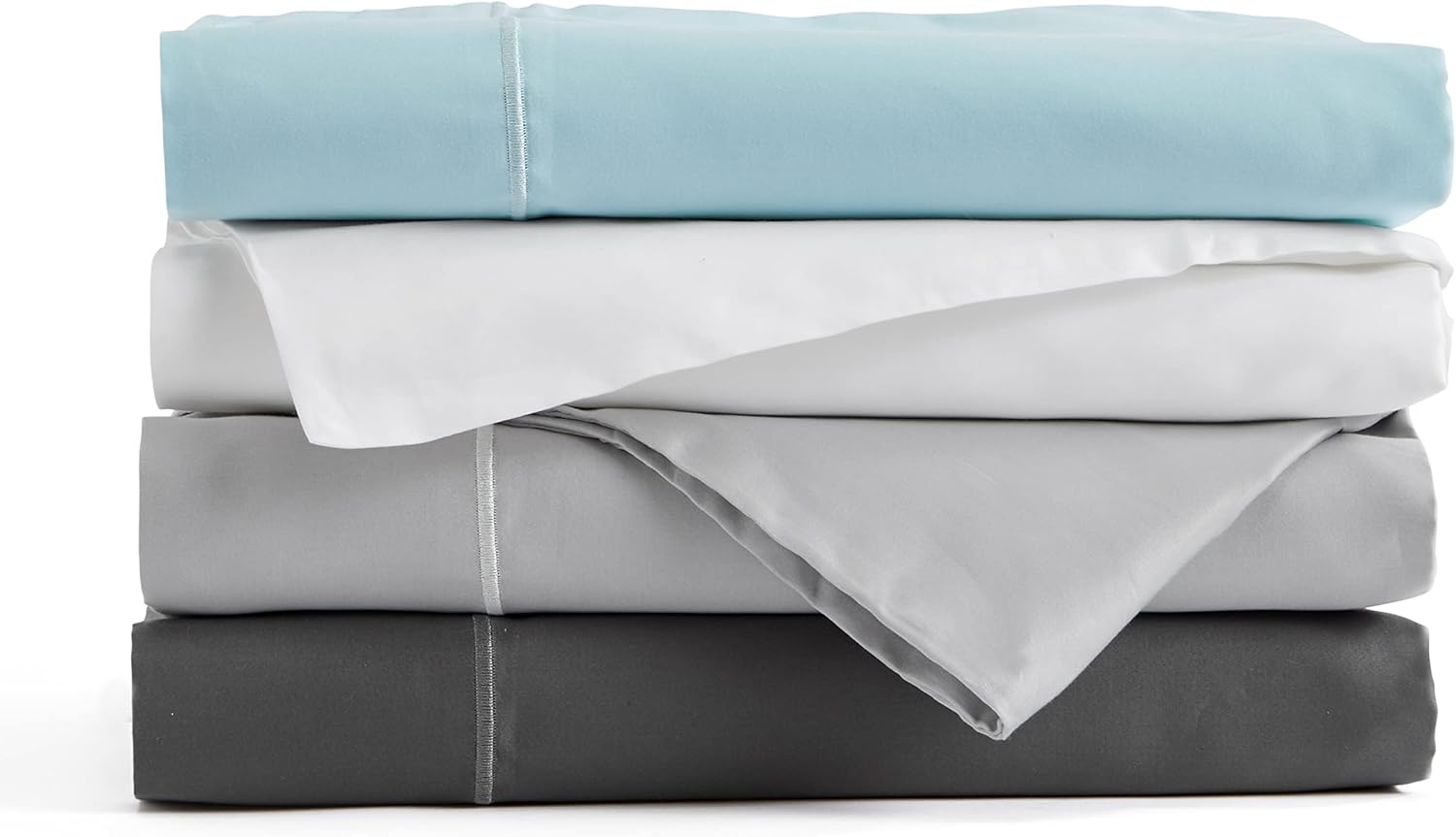 Juego de sábanas 100% algodón egipcio, 400 hilos, sábanas y fundas de almohada, bolsillo profundo para colchones de hasta 18 pulgadas, tamaño