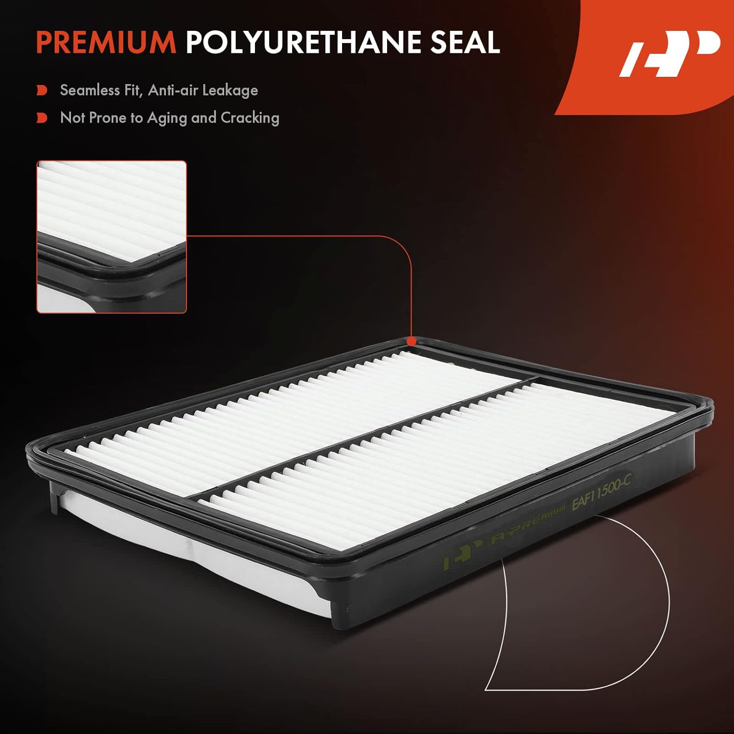 A-Premium Filtro de aire de motor compatible con Hyundai Santa Fe, Santa Fe Sport, Santa Fe XL y Kia Sorento, 2013-2019, 2.0L 2.4L 3.3L, panel