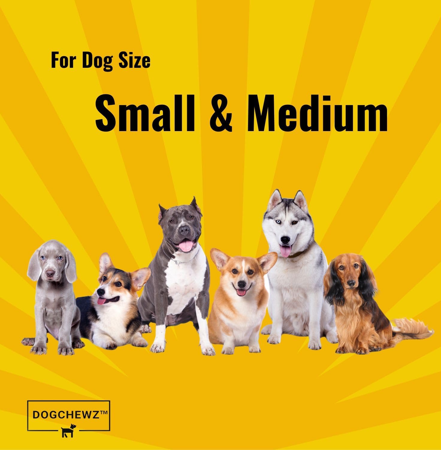DOGCHEWZ Mantequilla de maní anudada sin cuero crudo para perros pequeños, golosinas masticables de 5 pulgadas (5 unidadesbolsa), sabor a pollo, sin