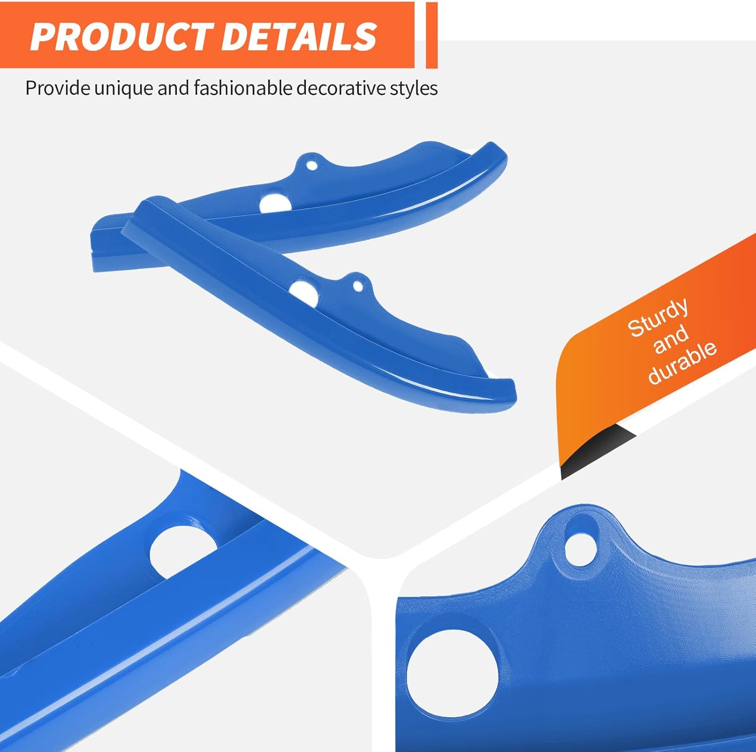 Cubierta protectora para parachoques delantero compatible con Dodge Challenger RT GT SRT 2015, 2016, 2017, 2018, 2019, 2020, 2021, 2022, 2023 (azul)