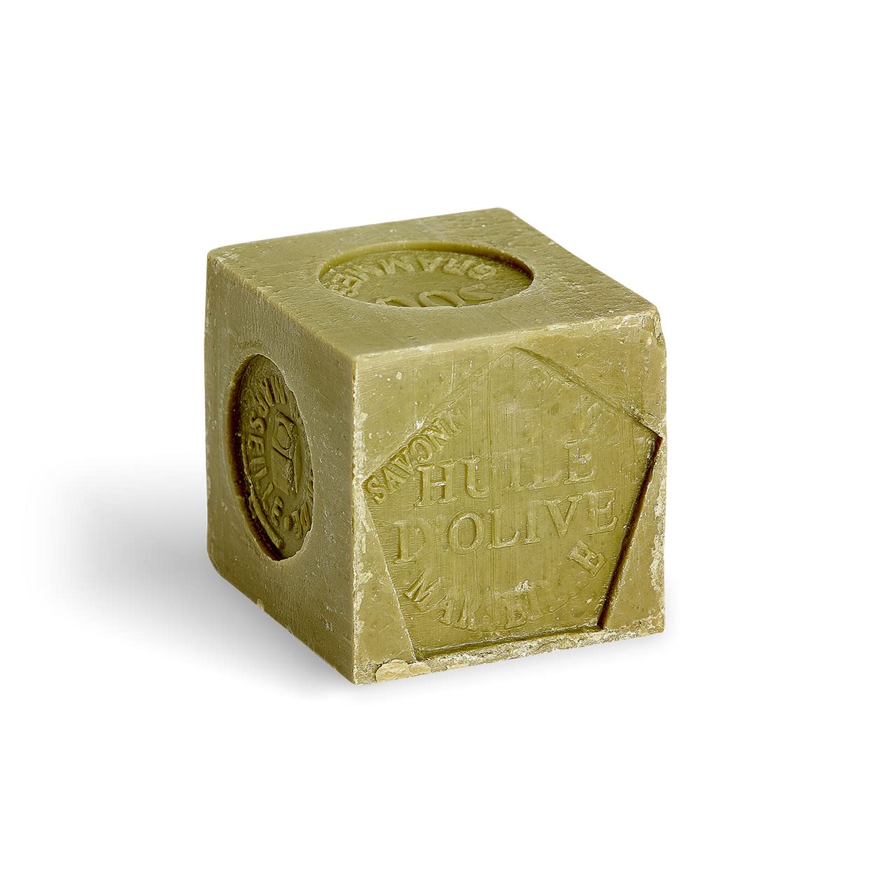 La Corvette Cubo de jabón Marsella OLIVE, en caja ECOCERT 17.64 oz