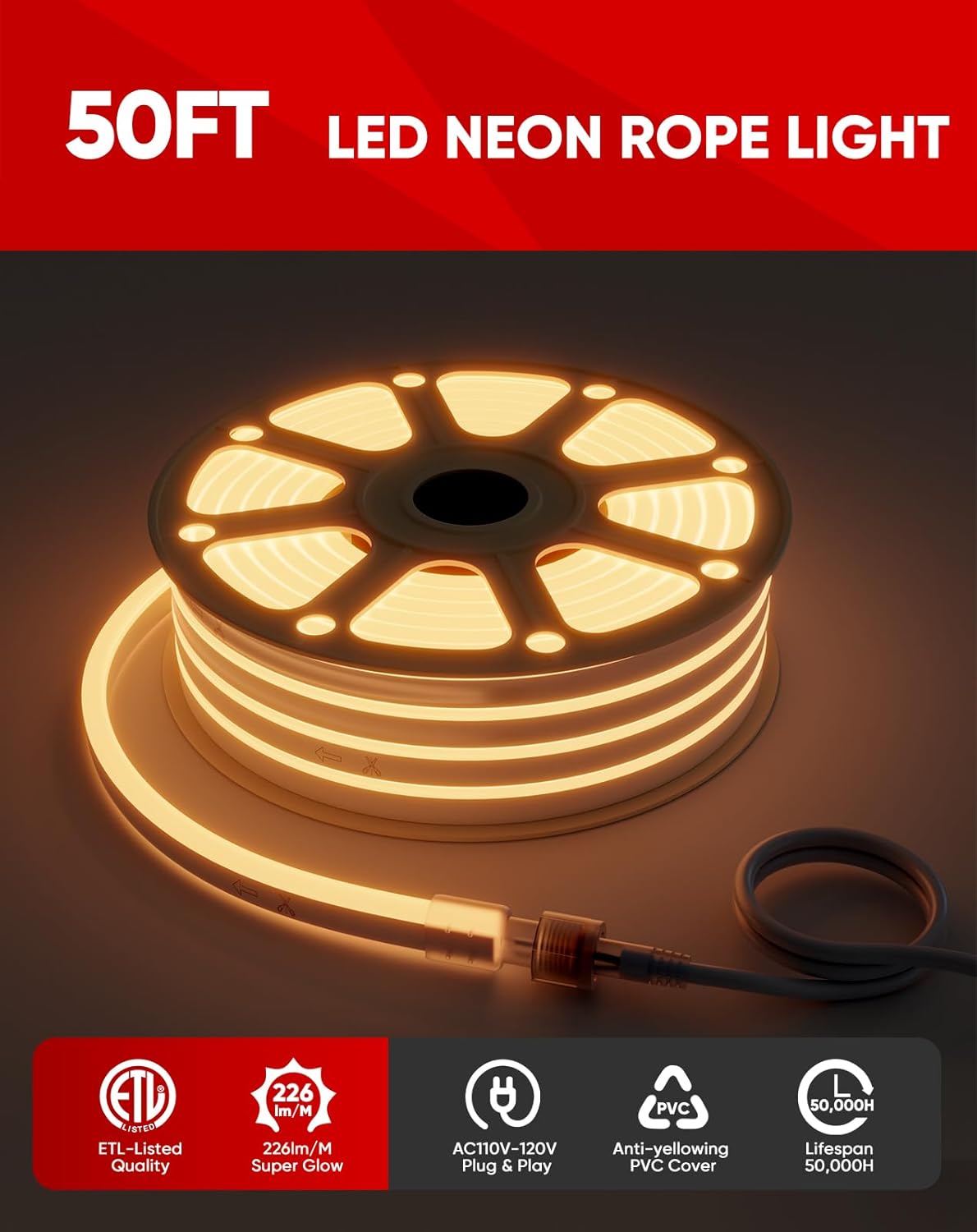 Shine Decor Productos del paquete de la pista del canal de aluminio con el kit caliente de las luces de neón de la cuerda de neón de 2500K de 500K