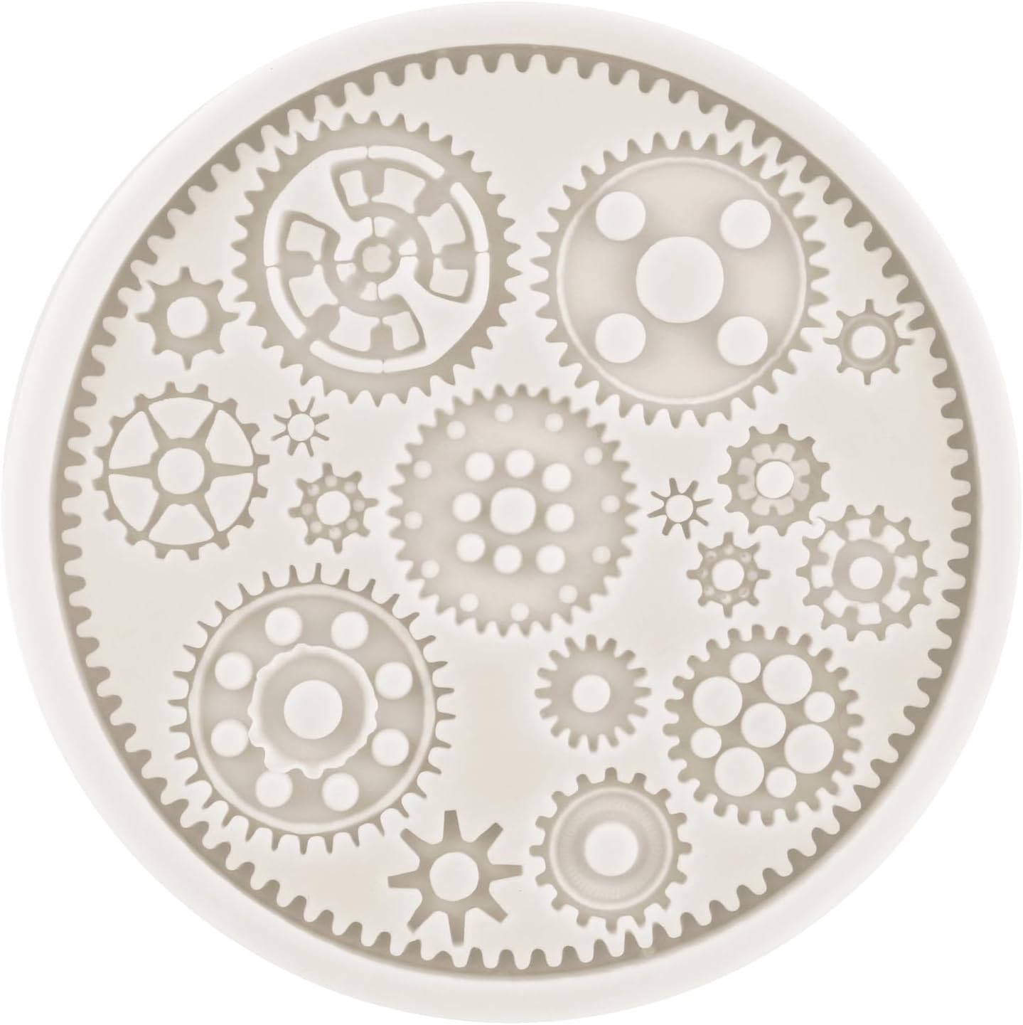 Moldes vintage para fondant, reloj de engranaje steampunk, molde de silicona para gemas barrocas para decoración de cupcakes, decoración de
