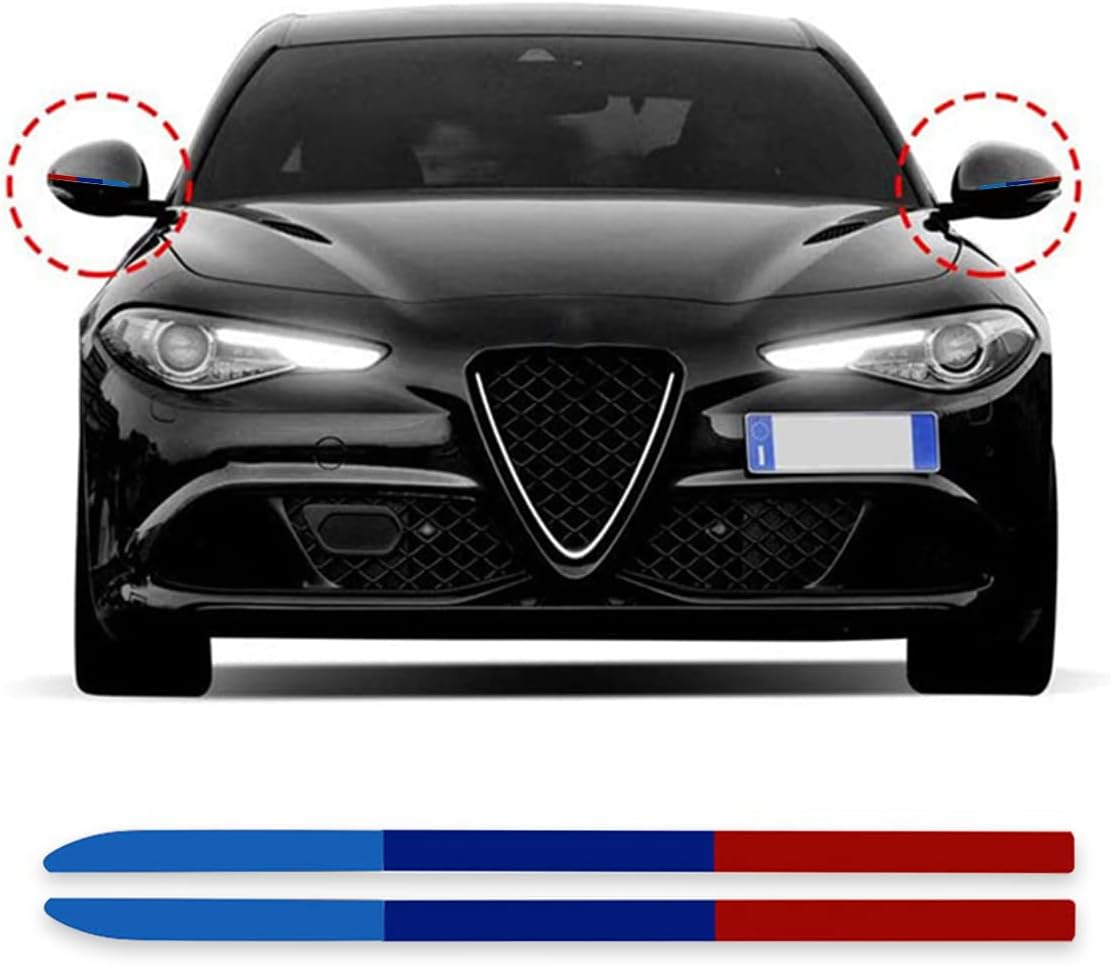 AICEL 6 calcomanías reflectantes para espejo retrovisor para automóvil, impermeables, decoración gráfica, calcomanía de personalidad, accesorios