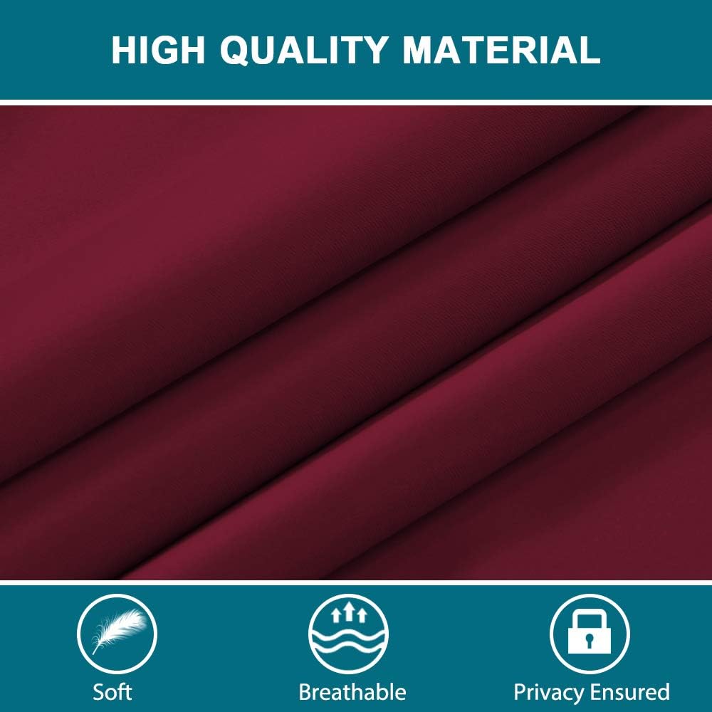 Turquoize – Cortinas para puerta de ventana con aislamiento térmico, cortina opaca para puerta francesa, bolsillo para cortinero, 26×68 pulgadas