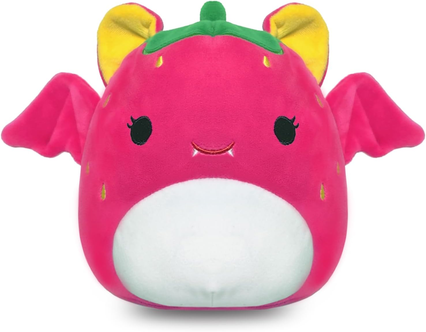 ROMINVIC – Almohada de peluche de murciélago de fresa, 8 pulgadas, peluche de murciélago Kawaii 3D para Navidad, cumpleaños, regalos para niños,