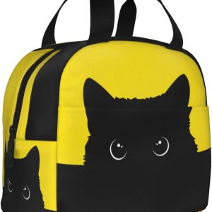 Bolsa de almuerzo para gatos para mujer, hielera aislada, reutilizable, impermeable, para trabajo, oficina, viajes, picnic Bolsa de almuerzo para gatos para mujer, hielera aislada, reutilizable, impermeable, para trabajo, oficina, viajes, picnic
