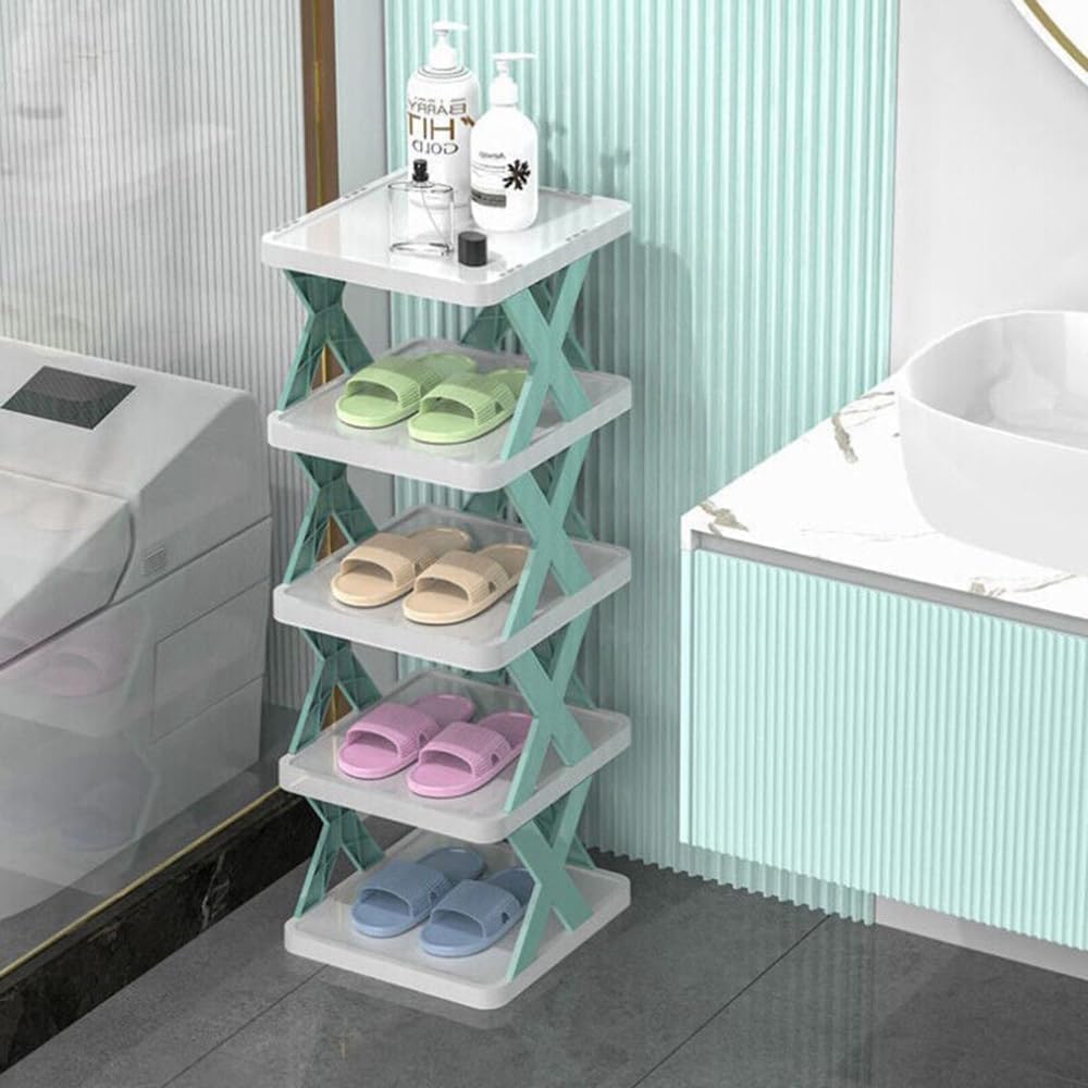 Organizador de almacenamiento de zapatos multicapa, zapatero creativo multicapa, fácil montaje y estructura estable, zapatero expandible para