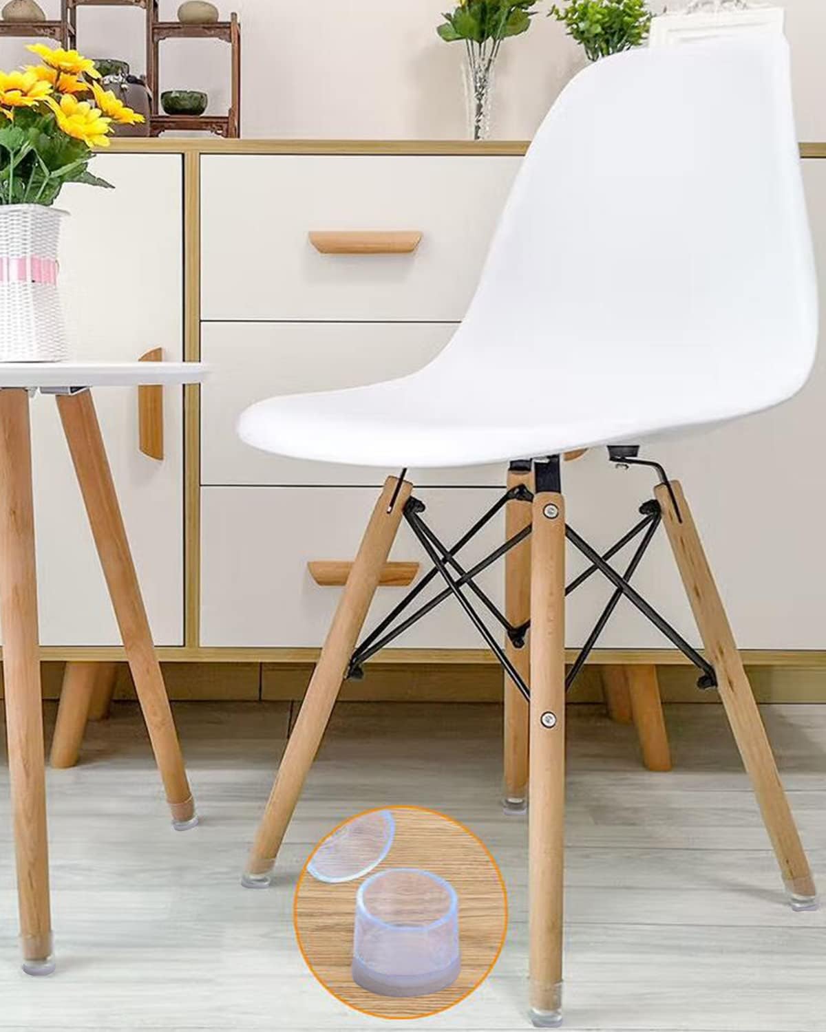 Protectores de suelo para patas de silla con fieltro, fundas para patas de silla, almohadillas de fieltro para muebles, protectores de suelo para