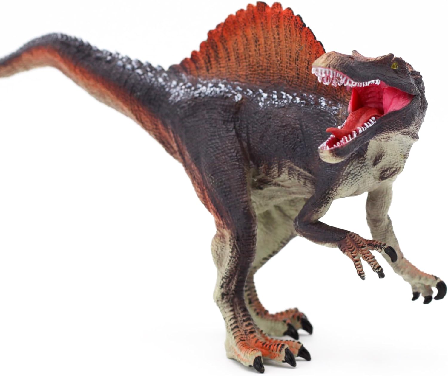 Gemini&Genius Figuras de acción de dinosaurio de Spinosaurus con mandíbula movible para cumpleaños de niños, suministros de fiesta para niños y