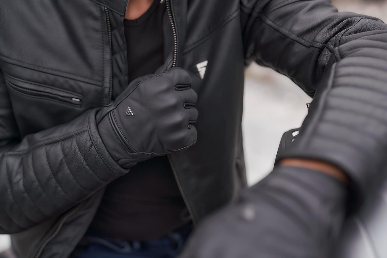 SHIMA WINCHESTER 2.0 – Chaqueta de motociclista clásica de cuero con espalda CE, hombros y codos