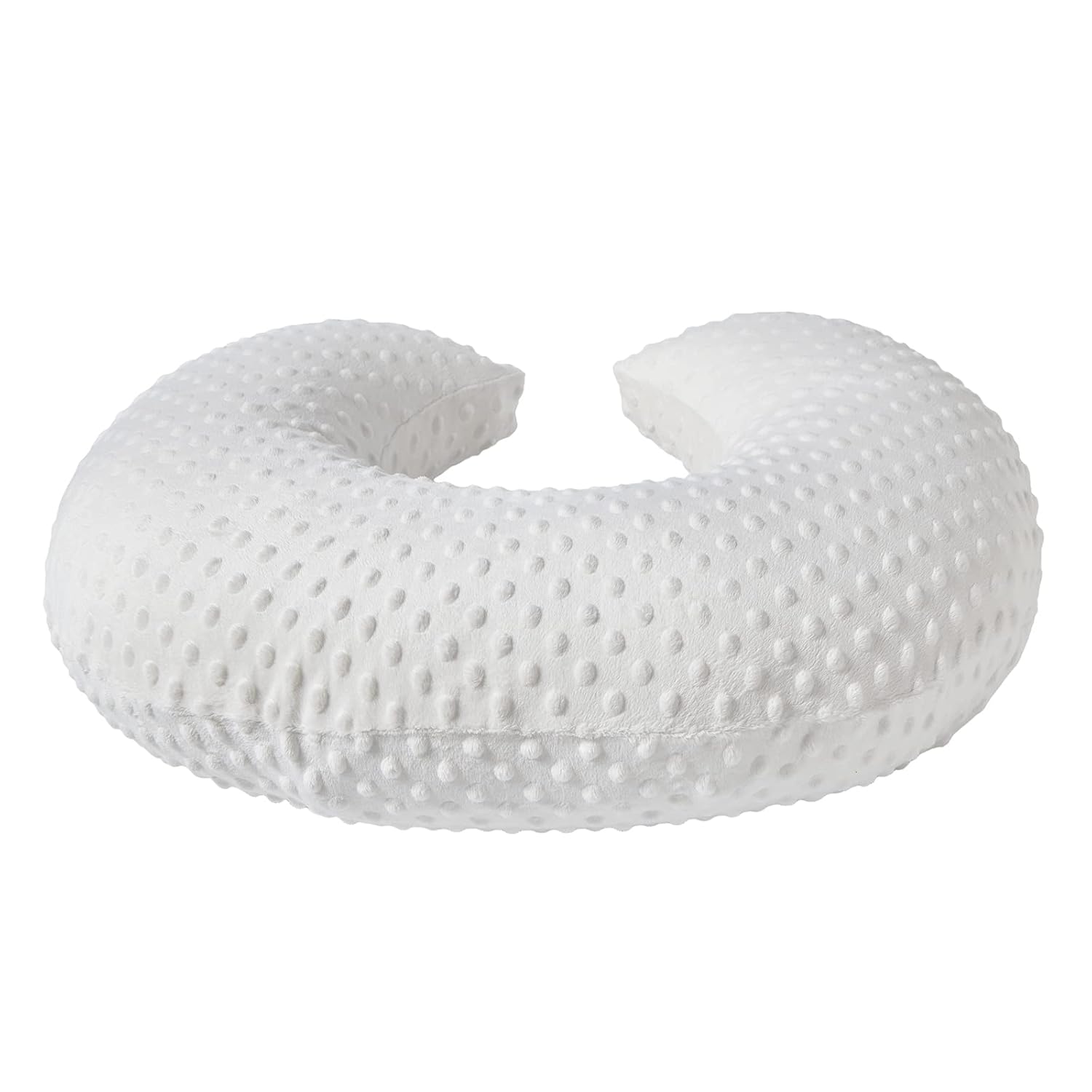 Funda de almohada de lactancia para lactancia materna Fundas de almohada Minky Dot Cover (blanco)