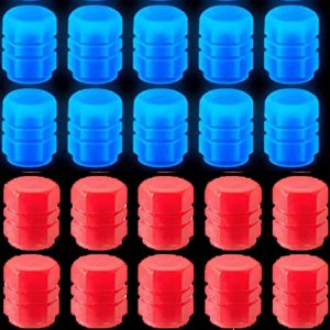 PAGOW 20 tapas de aire para neumáticos luminosos que brillan en la noche, con luces fluorescentes, para automóvil, SUV, motocicletas, camiones, PAGOW 20 tapas de aire para neumáticos luminosos que brillan en la noche, con luces fluorescentes, para automóvil, SUV, motocicletas, camiones,