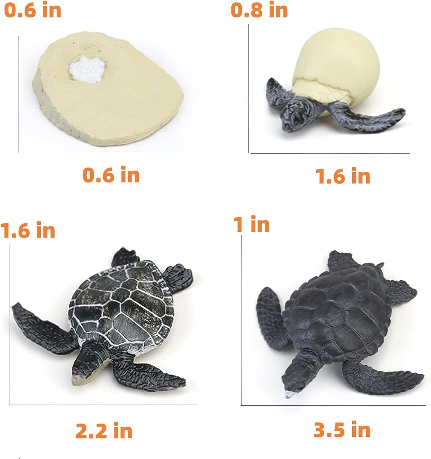 Montessori – Figuras de animales de ciclo de vida con tarjetas flash, figuras de animales realistas, juego educativo de animales a juego para niños