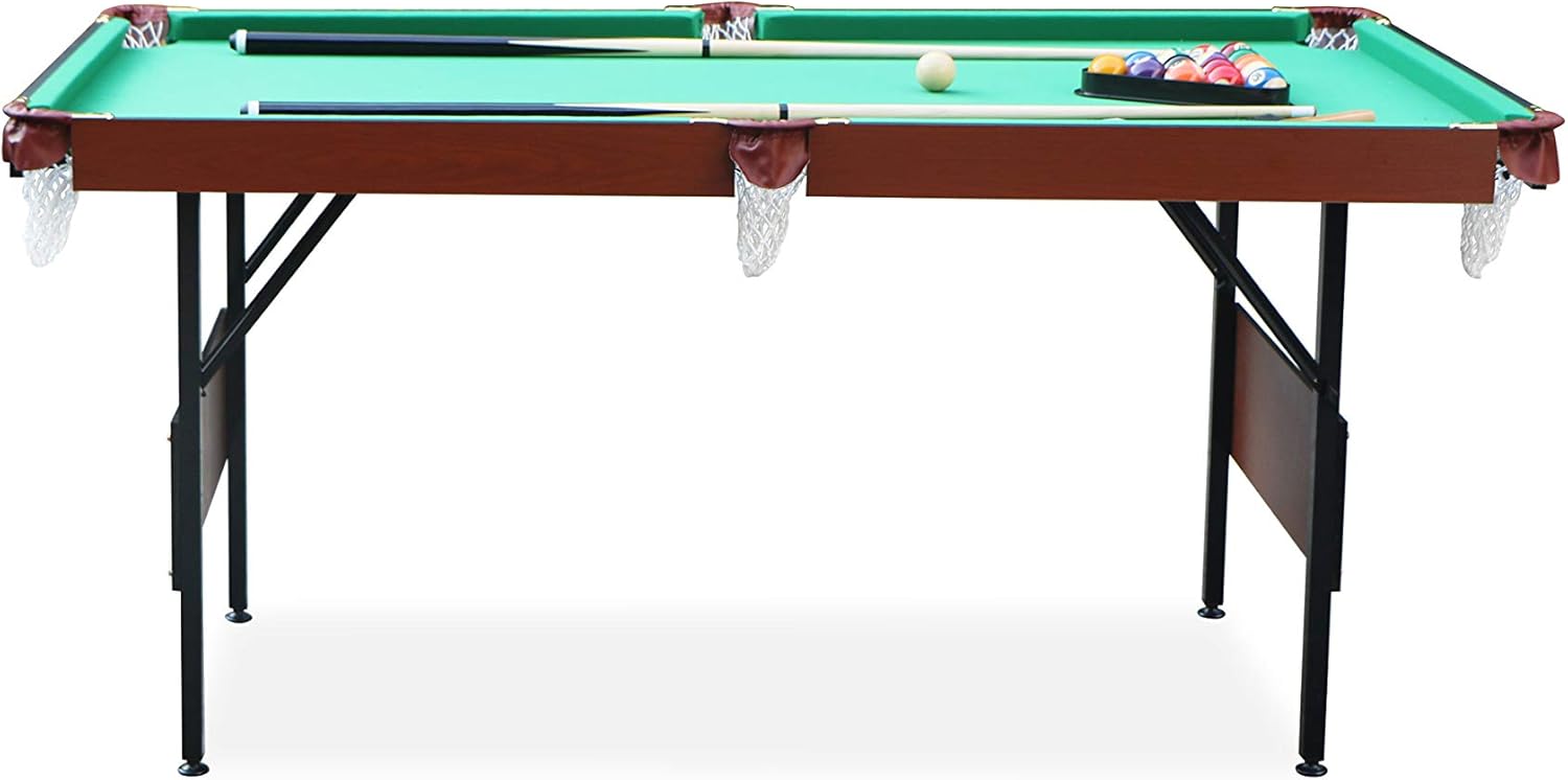 RACK Crux – Mesa de billarbillar plegable de 55 pulgadas, entretenimiento portátil y que ahorra espacio