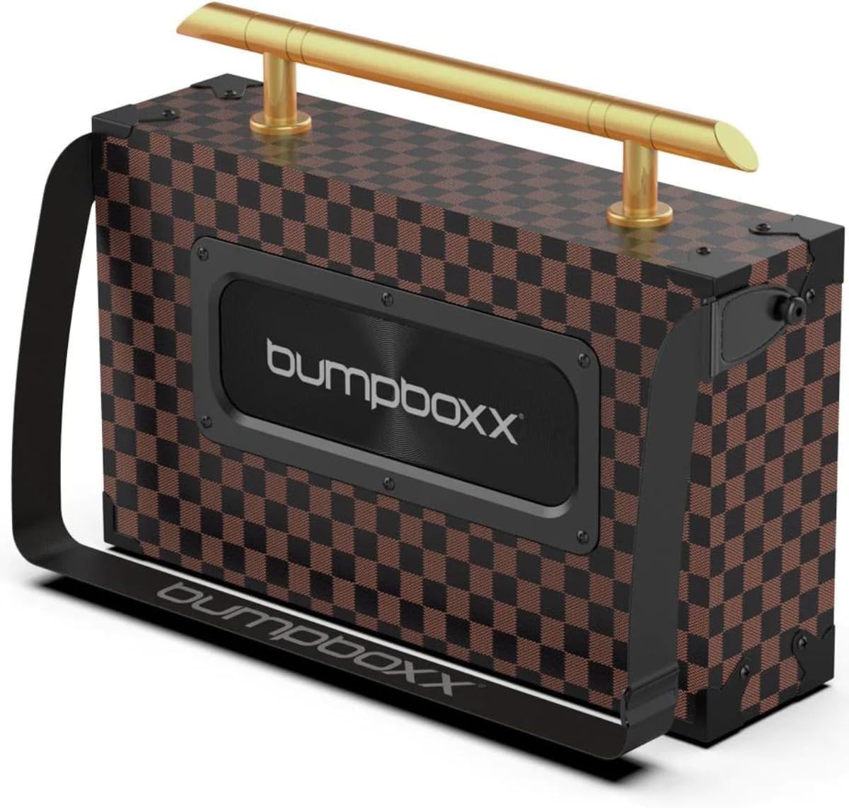 Bumpboxx Bluetooth Boombox Ultra Plus  Boombox retro con altavoz Bluetooth  Incluye batería de litio recargable, correa de transporte y micrófono
