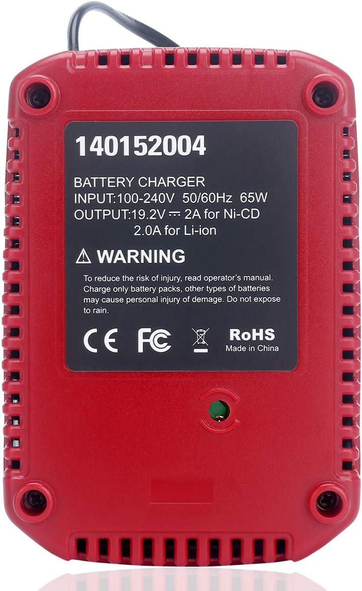 Cargador rápido de 19.2 V 140152004 repuesto para Craftsman C3 19.2 voltios compacto de iones de litioNi-Cad Diehard batería 1425301 1323903