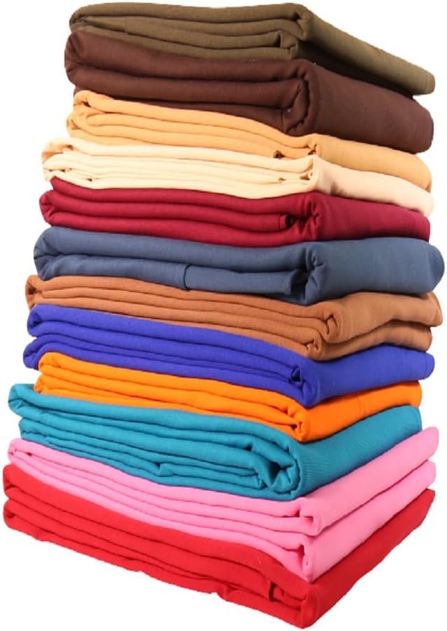 FabricLA Tela de jersey de algodón y elastano, 10 onzas, elástico en 4 direcciones, 60 pulgadas de ancho por yarda, faldas, tops, camisetas, color