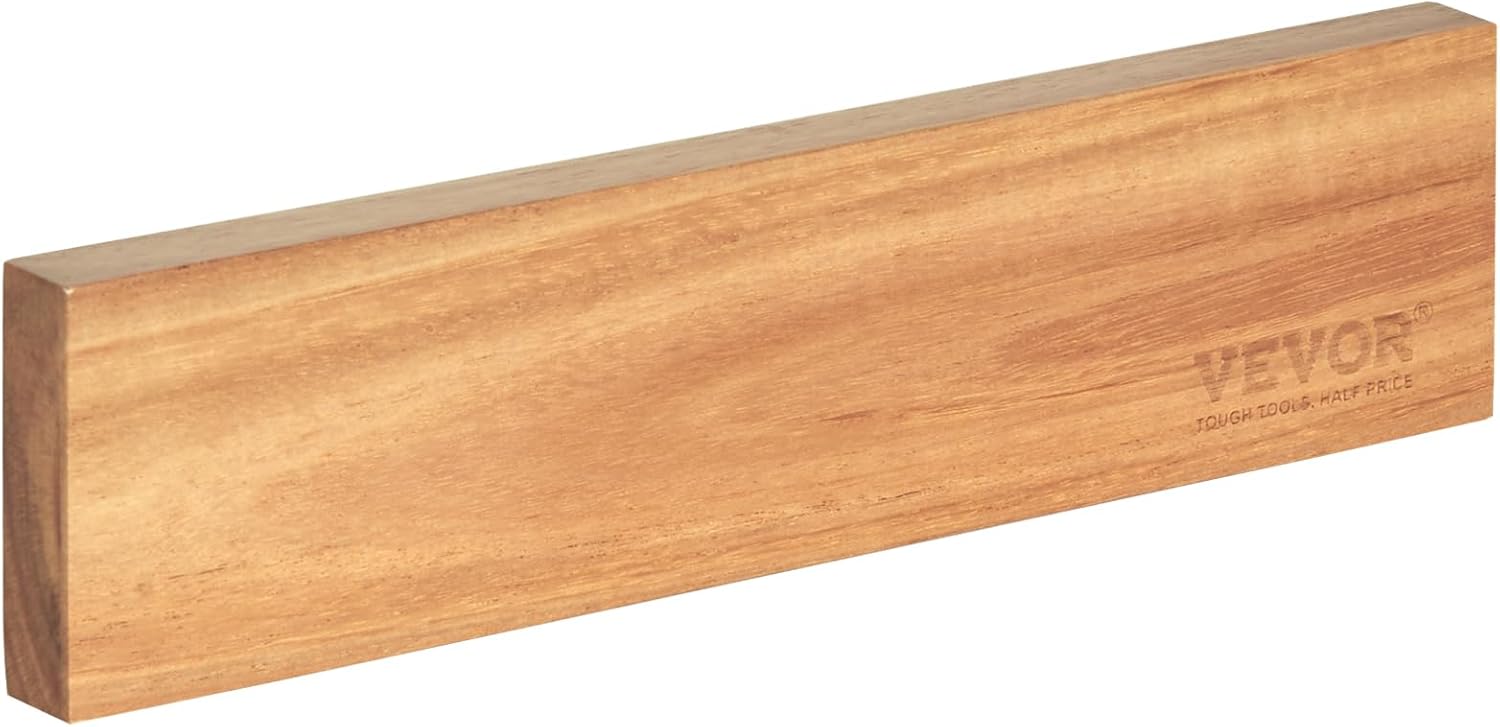VEVOR Soporte magnético para cuchillos con imán fuerte mejorado, organizador de tiras de cuchillos sin perforar para pared, almacenamiento