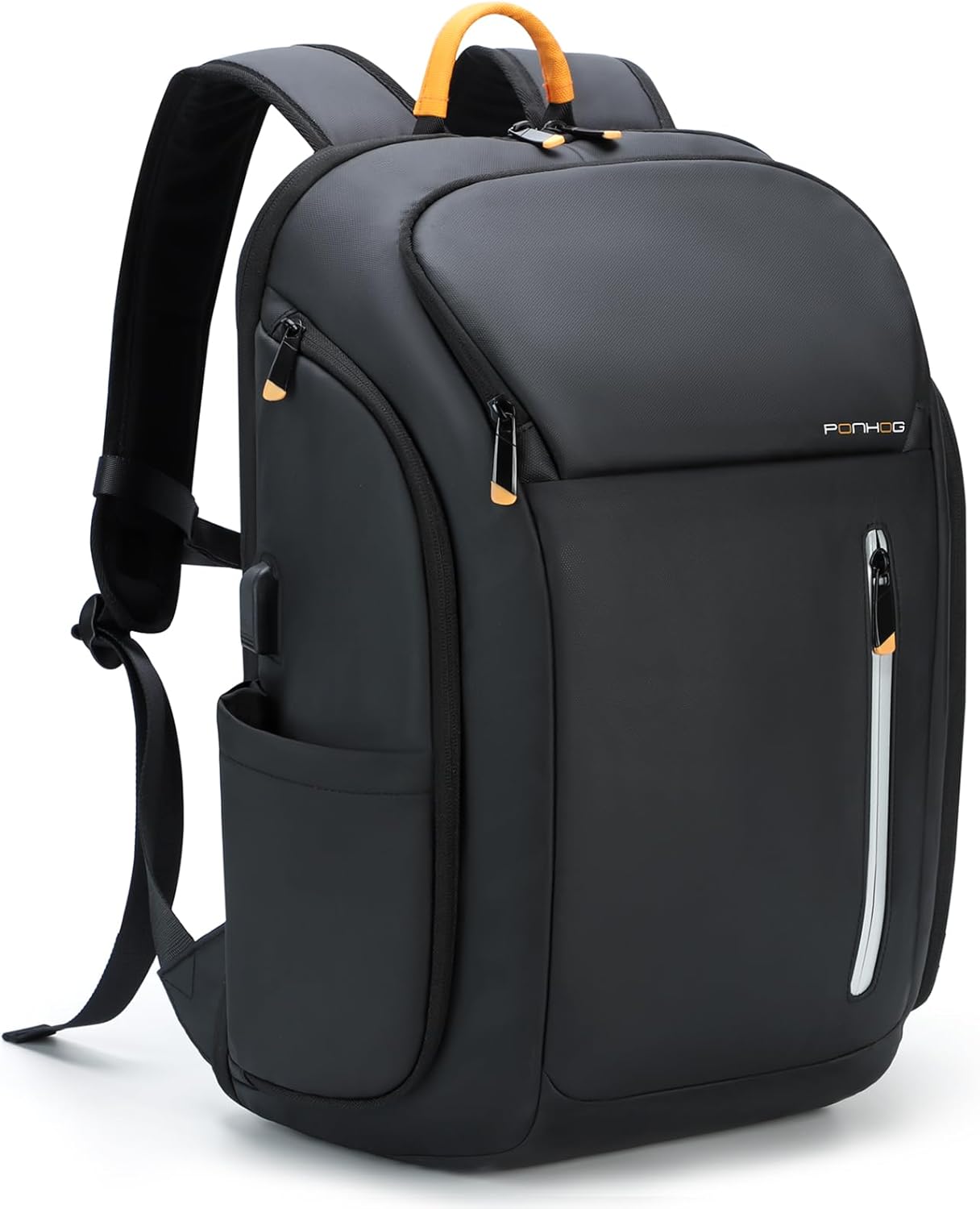 Mochila de negocios para hombre, mochila tecnológica impermeable para laptop de 17.3 pulgadas, mochila de viaje de nailon 900D con puerto de carga