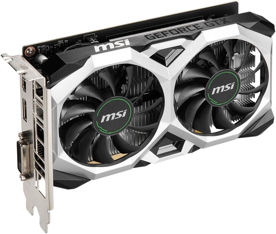 MSI Gaming GeForce GTX 1650 128-Bit HDMIDPDVI 4GB GDRR6 HDCP Soporte DirectX 12 VR Ready OC tarjeta gráfica (GTX 1650 D6 Ventus XS OC)