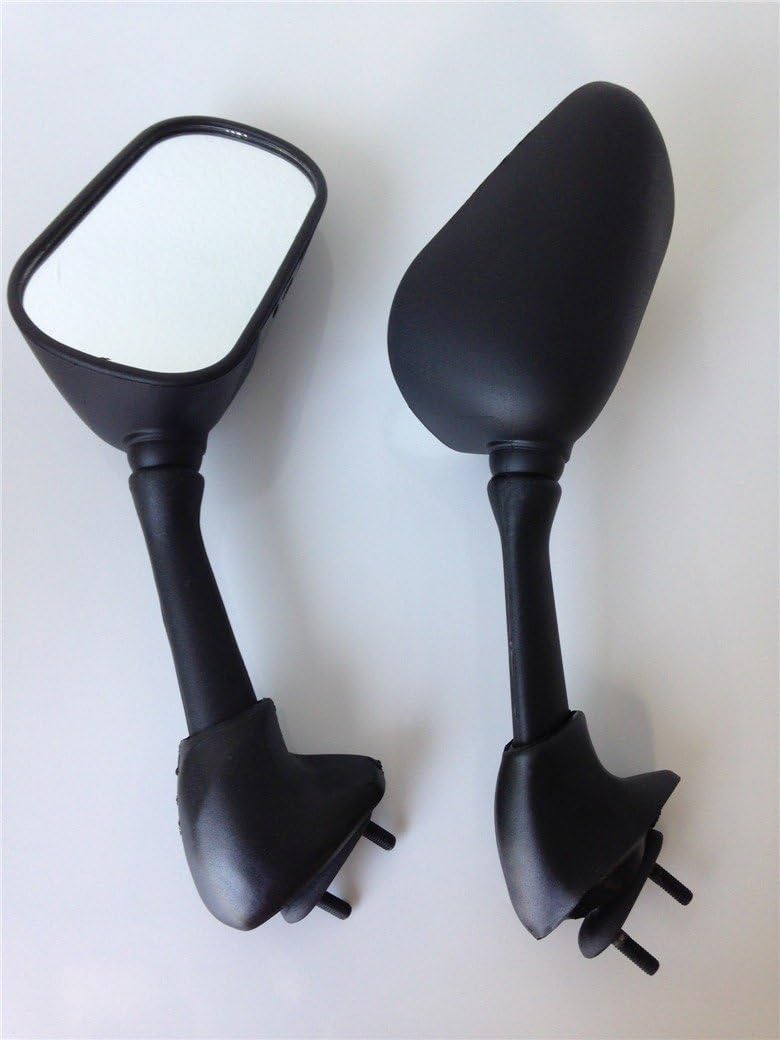 HTTMT MT067-BK Espejos de repuesto OEM negros compatibles con Yzfr6 YZF-R6 2006-2009 Yzfr6S YZF-R6S 2003-2005