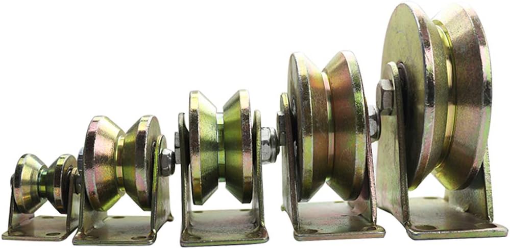 4 ruedas giratorias, rueda de ranura en V, ruedas rígidas resistentes, con doble rodamiento, capacidad de carga de 1,322.8lbs, para carro de
