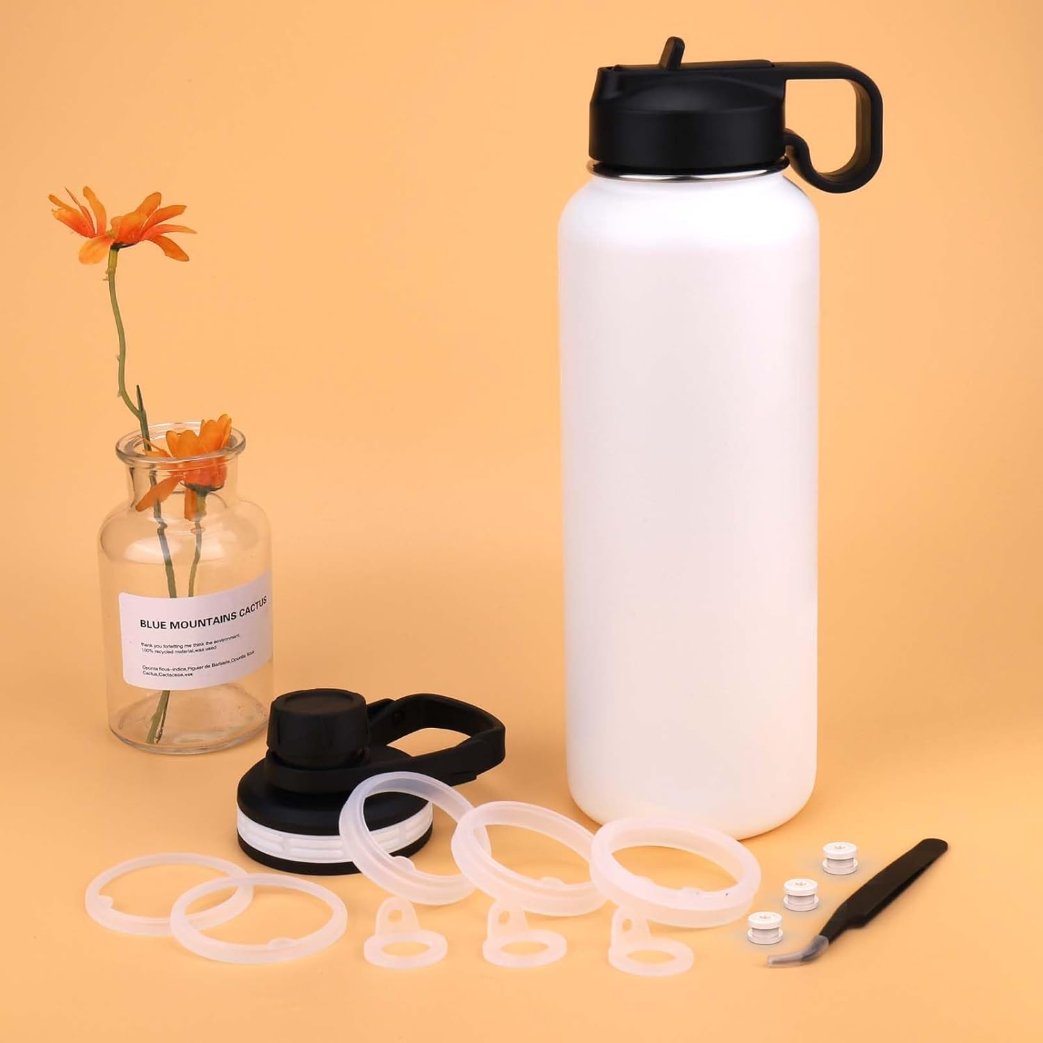 Palksky Repuesto de junta de botella de agua de silicona para Thermoflask 24oz32oz40oz64oz