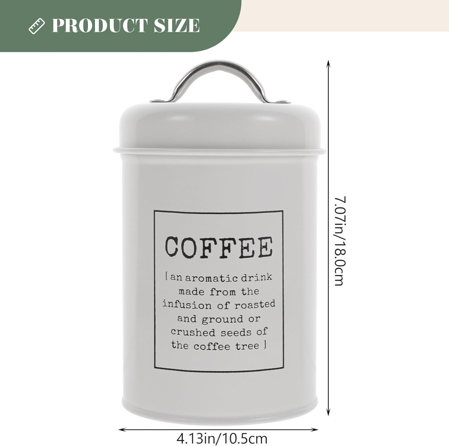 Luxshiny Recipiente de lata de té, café, té, azúcar, harina, recipiente de metal para almacenamiento de alimentos para hojas sueltas, té, café,