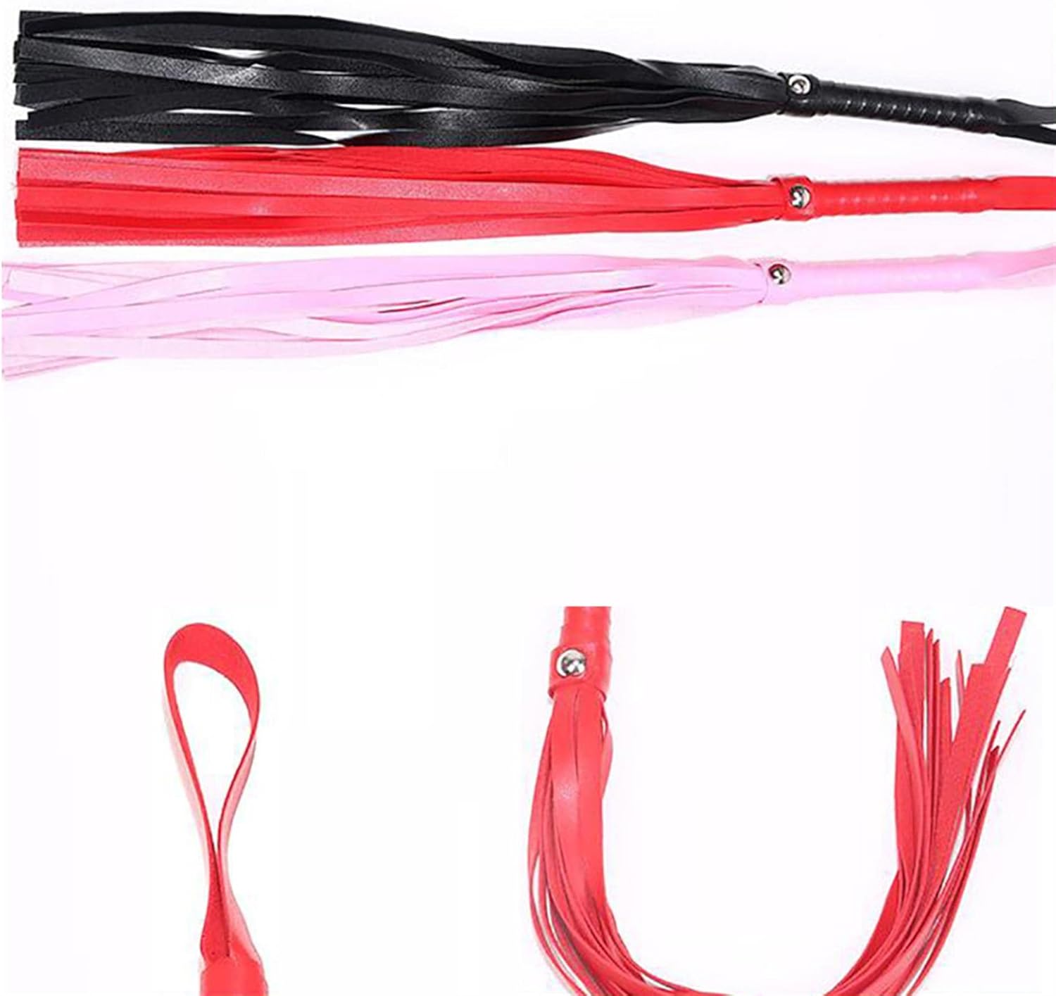 Essencedelight – Arnés de cuero para montar a caballo, látigo de carreras de caballos, suministros de cosplay para jinetes, entrenadores,