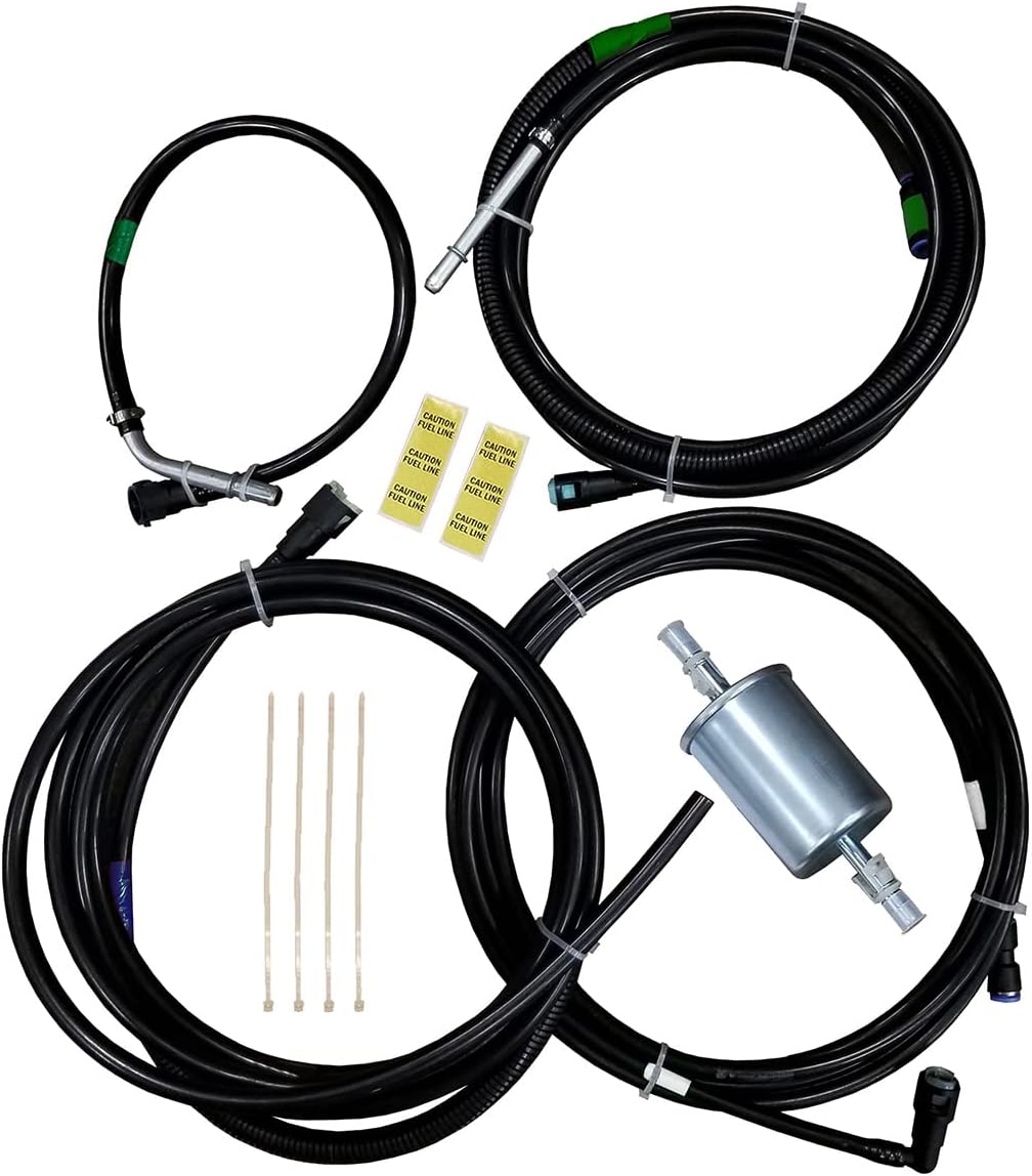 Repuesto para Chevrolet GMC Silverado Sierra V8 1999-03 (Exc. Flex Fuel & Diesel) Kit completo de línea de combustible de nailon, retorno y vapor