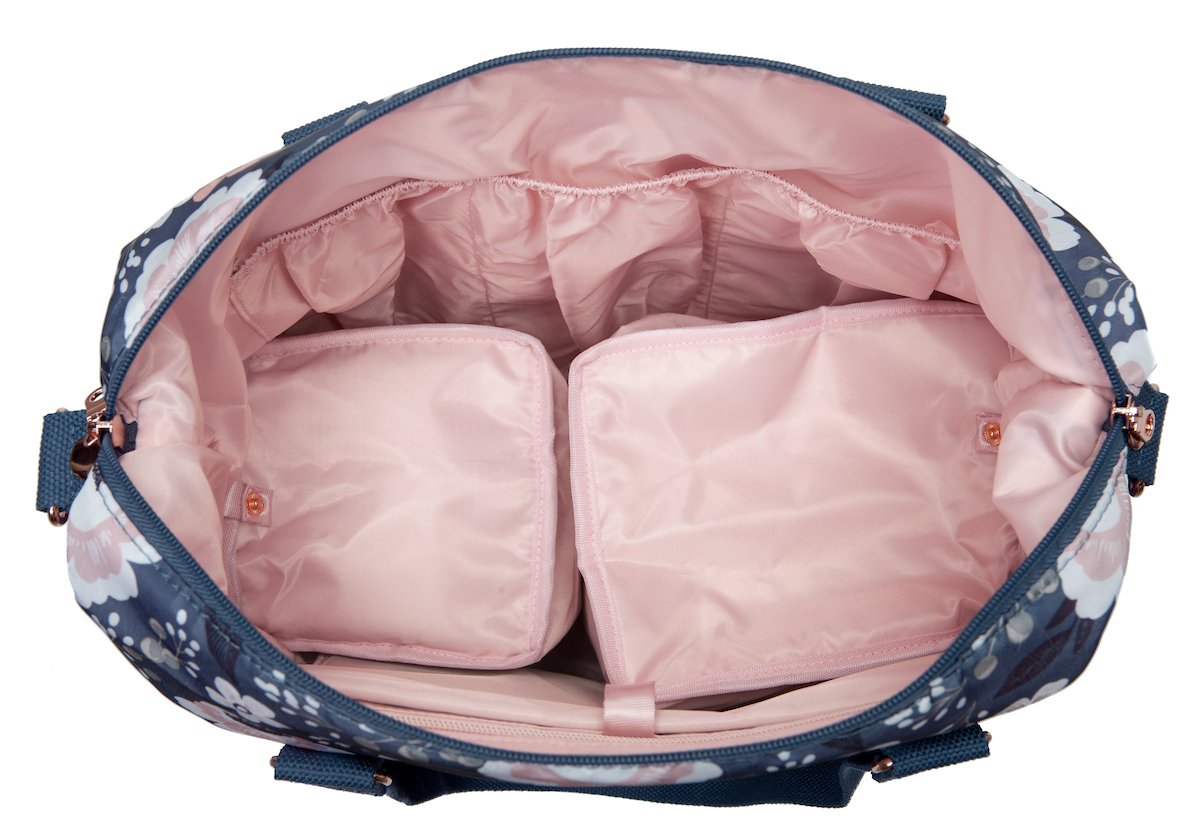Sarah Wells Lizzy – Bolsa para extractor de leche, compatible con Spectra, Medela y más, bolsillo aislante para enfriar (color floral Le)