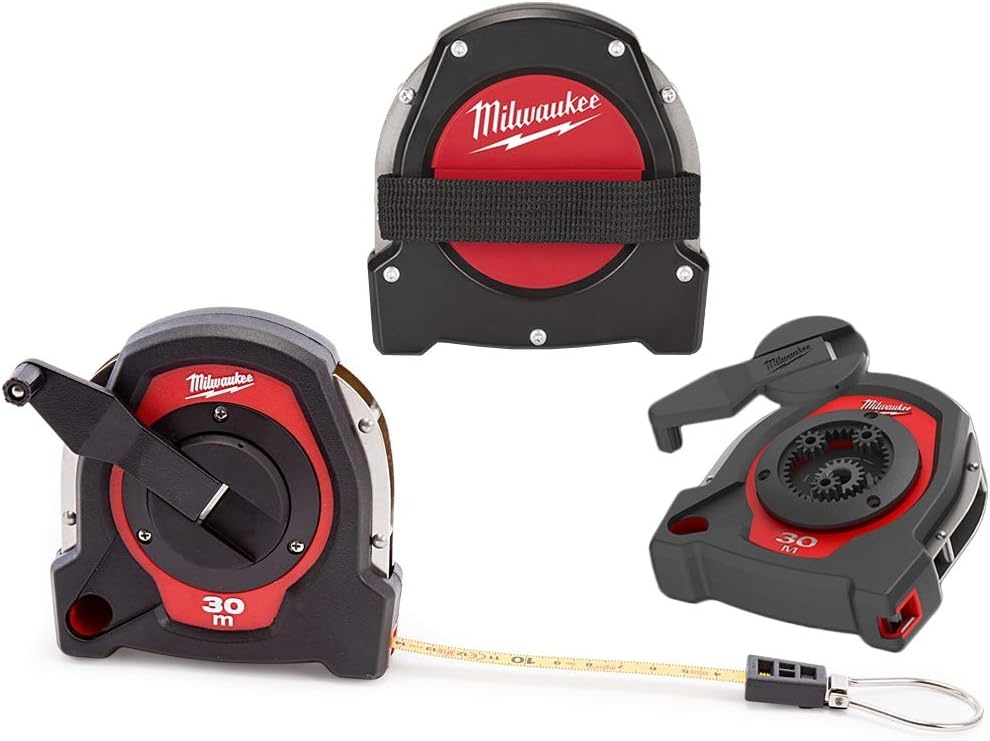 Milwaukee 48225103 Cinta larga cerrada 98.4 ft (ancho 0.374 in) (solo métrico), rojo