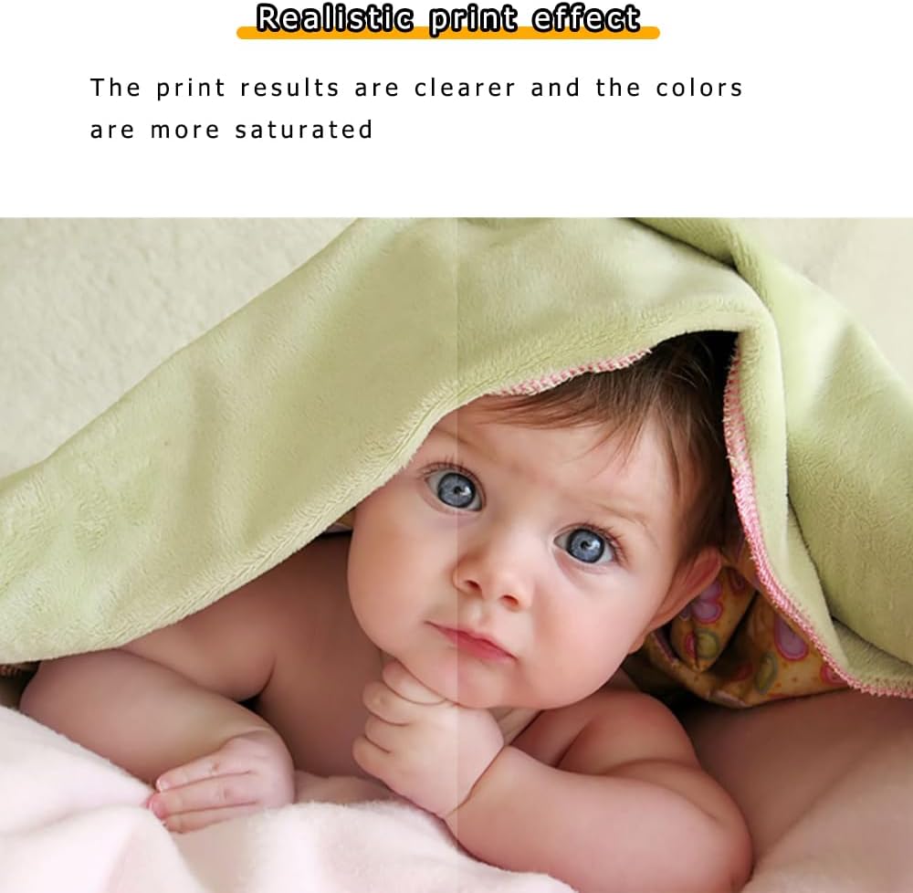 200 hojas de papel fotográfico de 5 x 7 pulgadas, 5R 7.05 ozm, papel fotográfico de alta calidad brillante, suave, impermeable, papel fotográfico