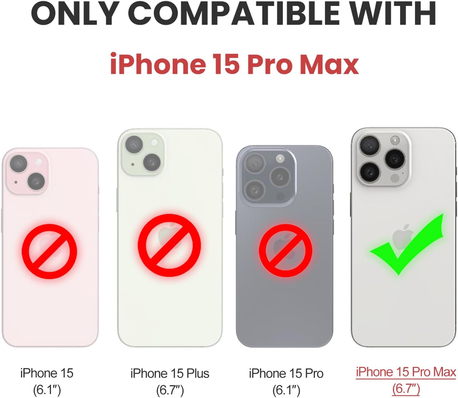 Kowauri Funda para iPhone 15 Pro Max, protección contra caídas, aleación de aluminio de metal y madera, funda protectora a prueba de golpes y caídas