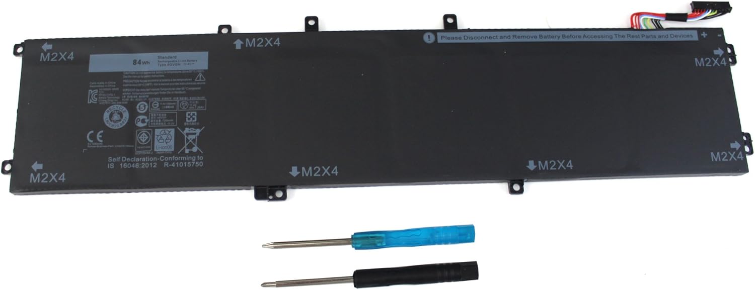 ANGWEL Batería 4GVGH para portátil Dell Precision 5510, Dell XPS 15 9550 Series, apta para 4GVGH 1P6KD 11.1V 84Wh