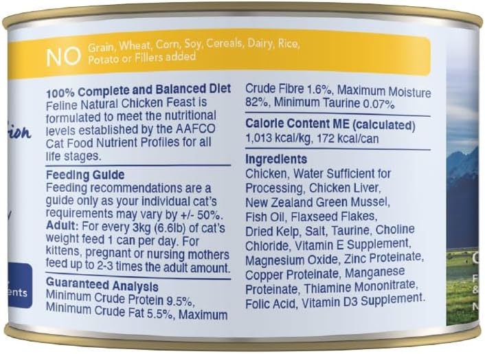 K9 Natural Alimento enlatado para perros sin BPA y sin gelatina, pollo, 6 onzas, paquete de 12
