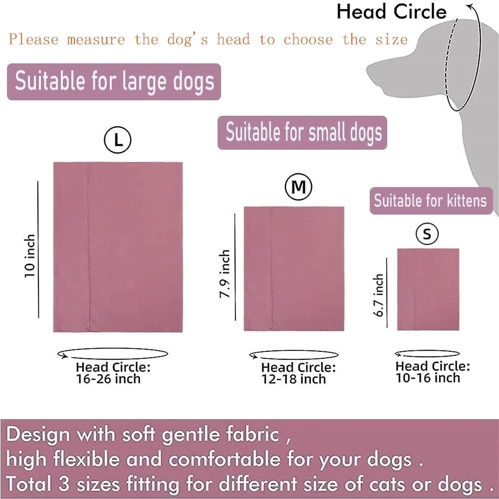 Fundas silenciosas para orejas para perros, 3 piezas, cubiertas para orejas de perro para ruido, aseo y secado de fuerza, herramienta milagrosa para