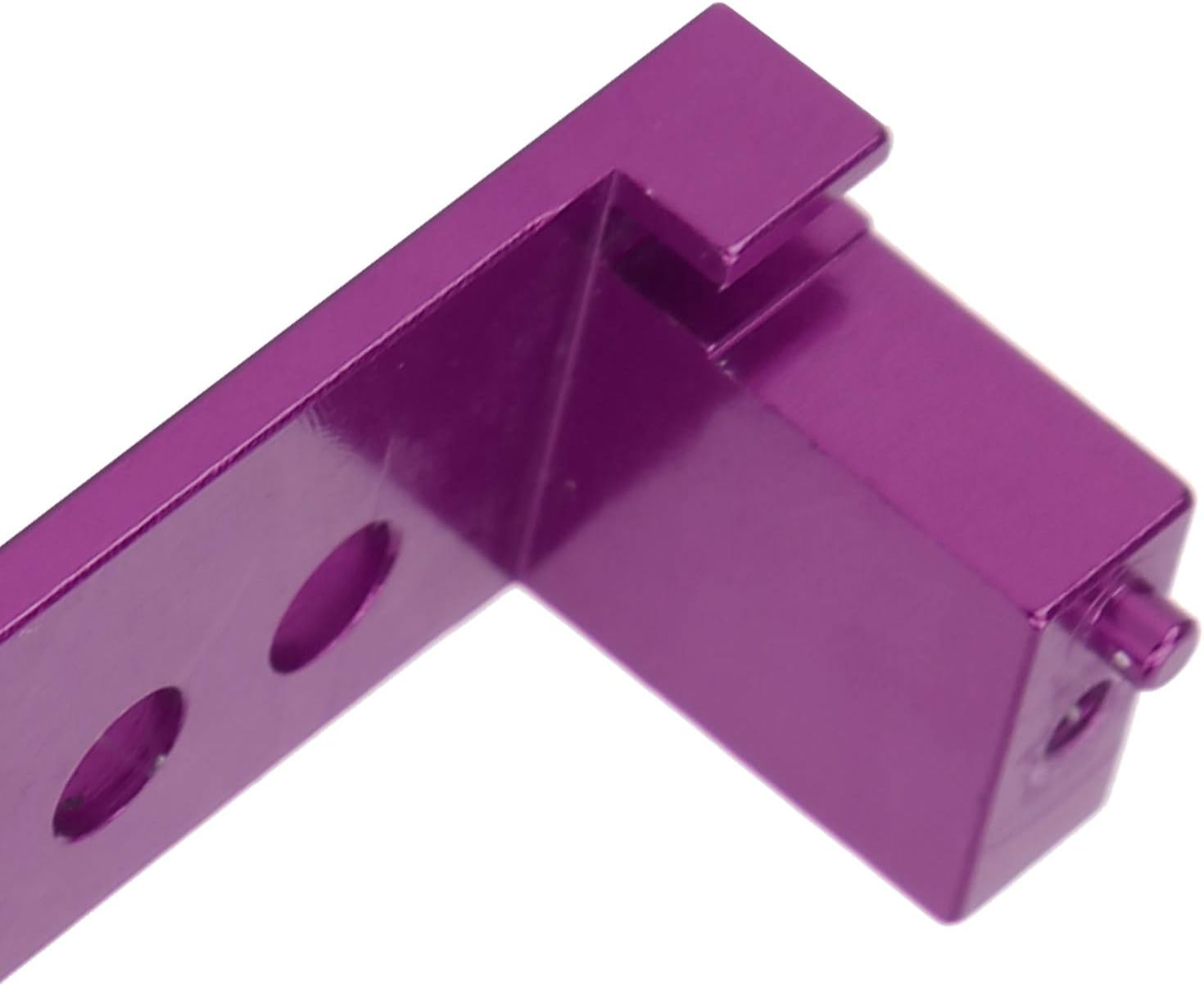 Asiento de engranaje de dirección de montaje servo RC compatible con WLtoys 144001 Escala 114 RC Model Cars (morado)