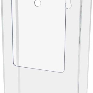 Marketing Holders Paquete de 4 soportes para folletos con accesorios para colgar, estante transparente para trípticos y folletos de 4 pulgadas de Marketing Holders Paquete de 4 soportes para folletos con accesorios para colgar, estante transparente para trípticos y folletos de 4 pulgadas de