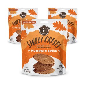 34 Degrees Patatas fritas de calabaza Patatas fritas de calabaza finas, ligeras y crujientes, paquete de 3 (3 onzas) 34 Degrees Patatas fritas de calabaza Patatas fritas de calabaza finas, ligeras y crujientes, paquete de 3 (3 onzas)