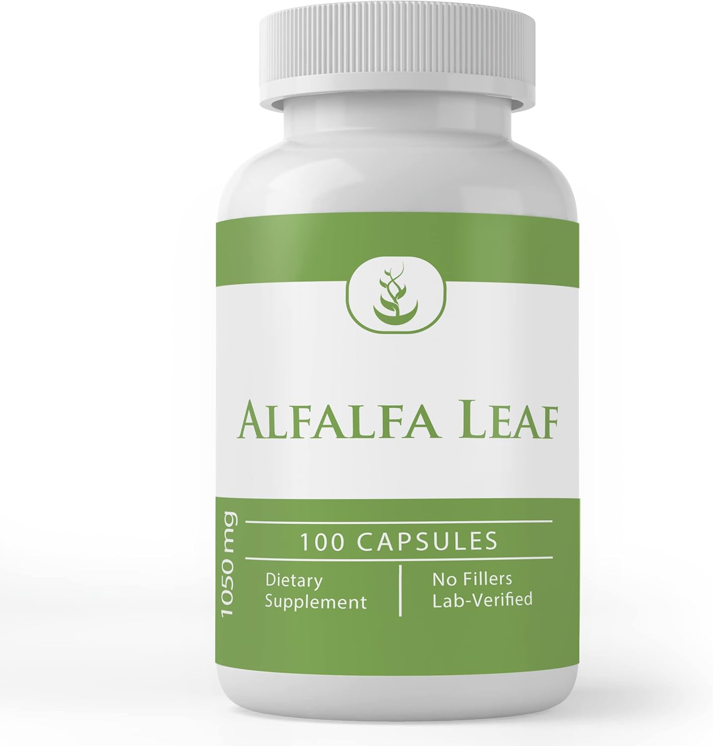 Pure Original Ingredients Hoja de alfalfa, (100 cápsulas) siempre pura, sin aditivos ni rellenos, verificada por laboratorio