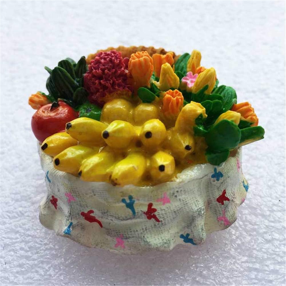 Fruta cesta 3D nevera imán hogar y cocina decoración resina fruta refrigerador imán