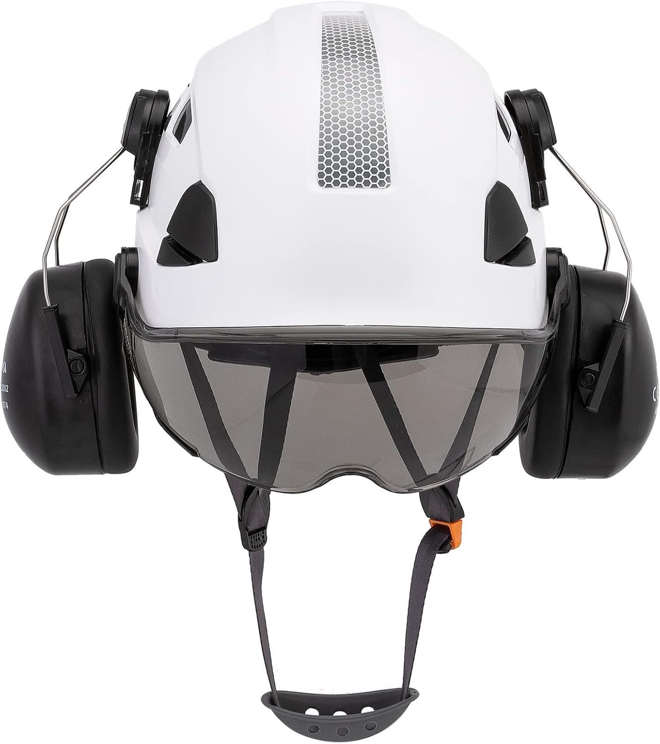 UNINOVA Casco de protección para los oídos y visera ANSI Z89.1 con ventilación ABS forestal, arborista, árbol, construcción, construcción,