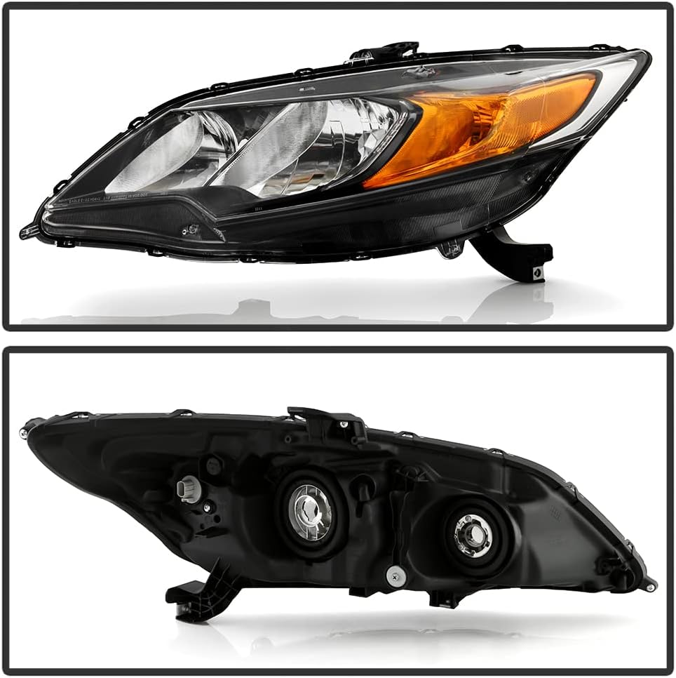 ACANII – Para Honda Civic 2-Door Coupé 2014-2015 Faros Faros Faros de Repuesto Lado del Conductor y del Pasajero