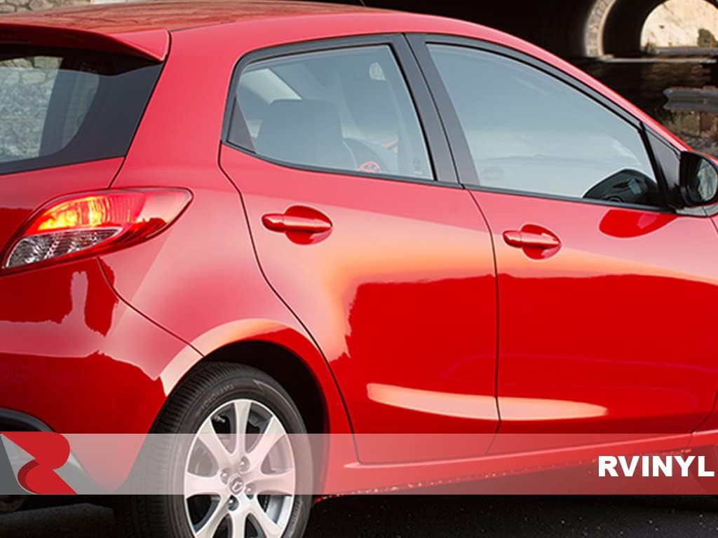 Rtrim – Calcomanía para poste de pilar compatible con Mazda Mazda2 2011-2014, color negro brillante