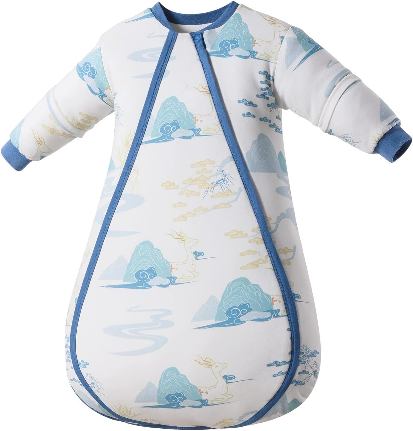 Saco de dormir para bebé, manta termostática de algodón, mangas extraíbles, unisex, saco de dormir para bebés, 2.5 TOG