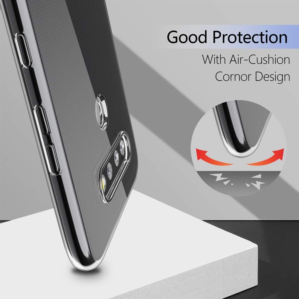 Funda delgada para LG K51, funda protectora de silicona TPU flexible y suave, antiarañazos, a prueba de golpes, para LG K51, transparente