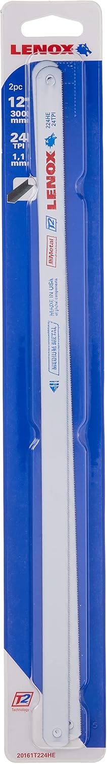 LENOX Tools – Hoja de sierra para metales, 12 pulgadas, 24 TPI, paquete de 2 (20161T224HE)