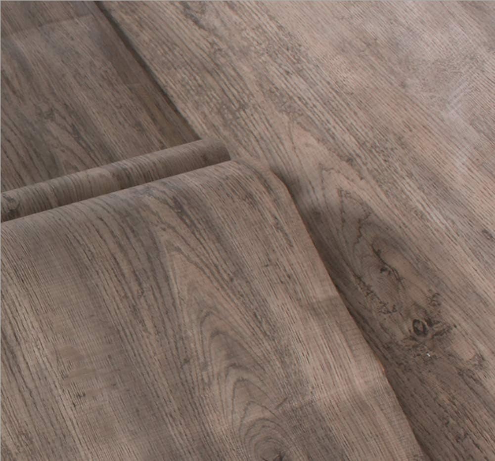Teemall Papel de contacto 3D de grano de madera marrón autoadhesivo para estantes, aparador, cajón, 15.6 x 79 pulgadas (gris pomelo madera)